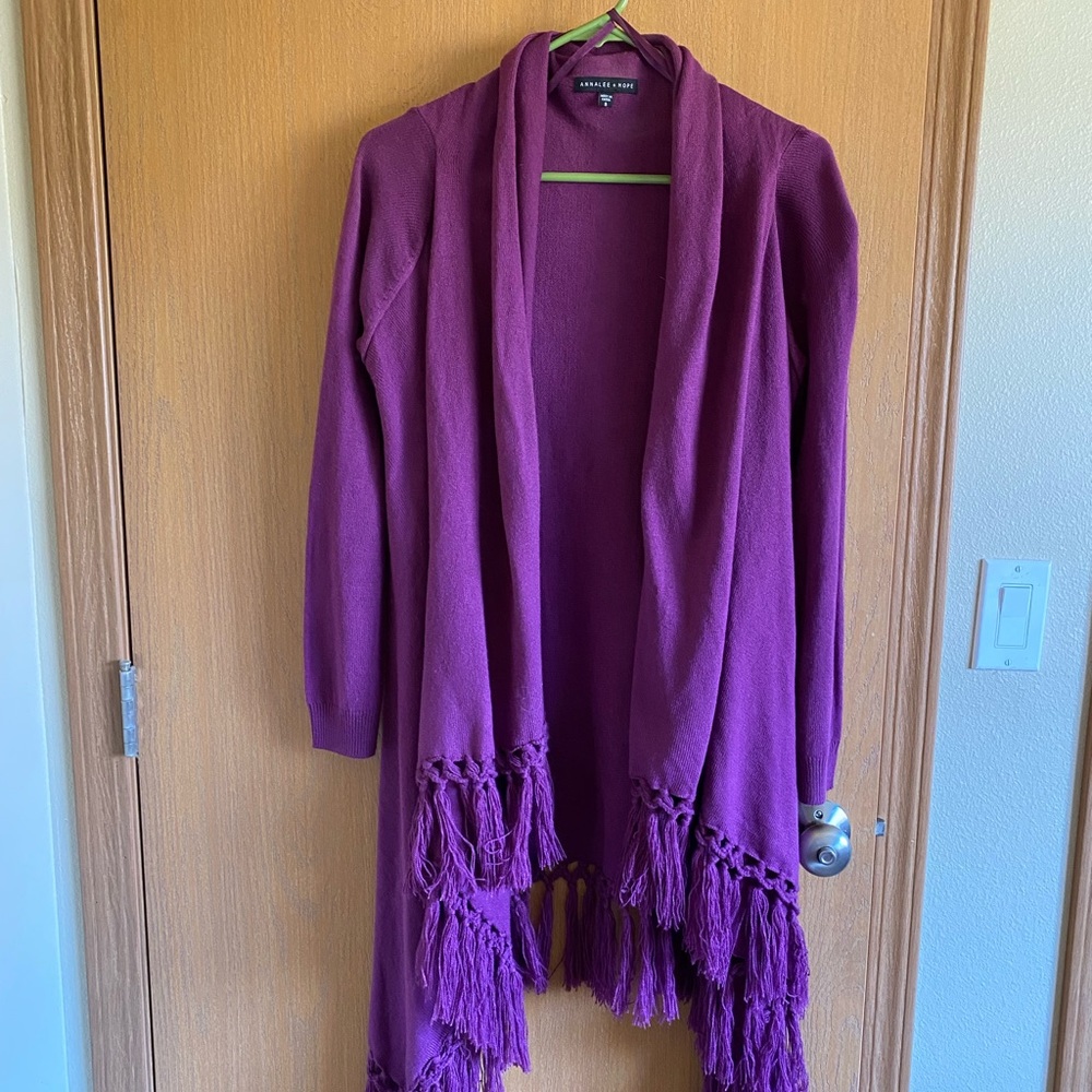 Annalee + Hope shawl sweater